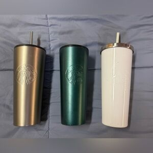 24 oz Metallic Starbucks Tumblers